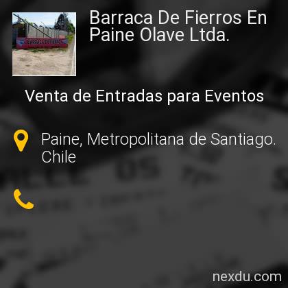 barraca de fierros olave paine