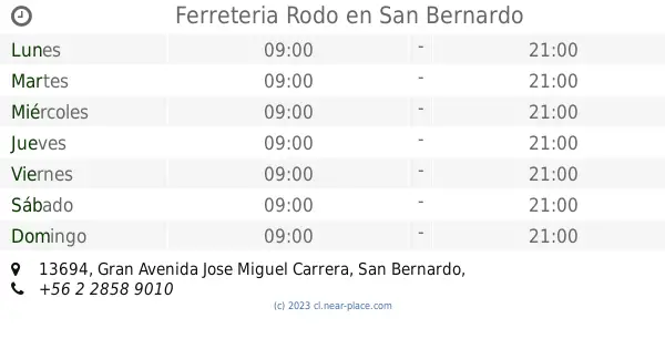 ferrestore san bernardo