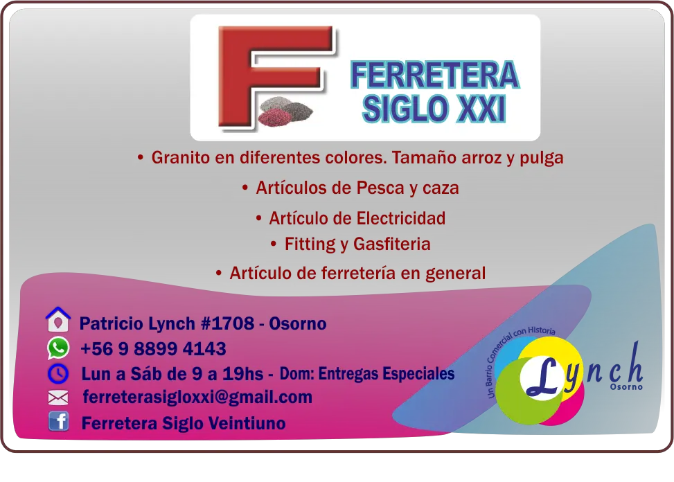 sociedad comercia ferretera siglo xxi osorno